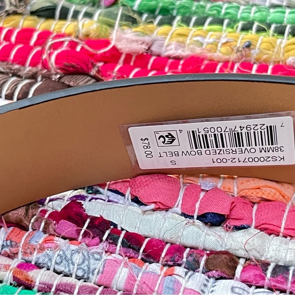 NWT KATE SPADE ♠️ Black Leather Bow Belt - Picture 5 of 5